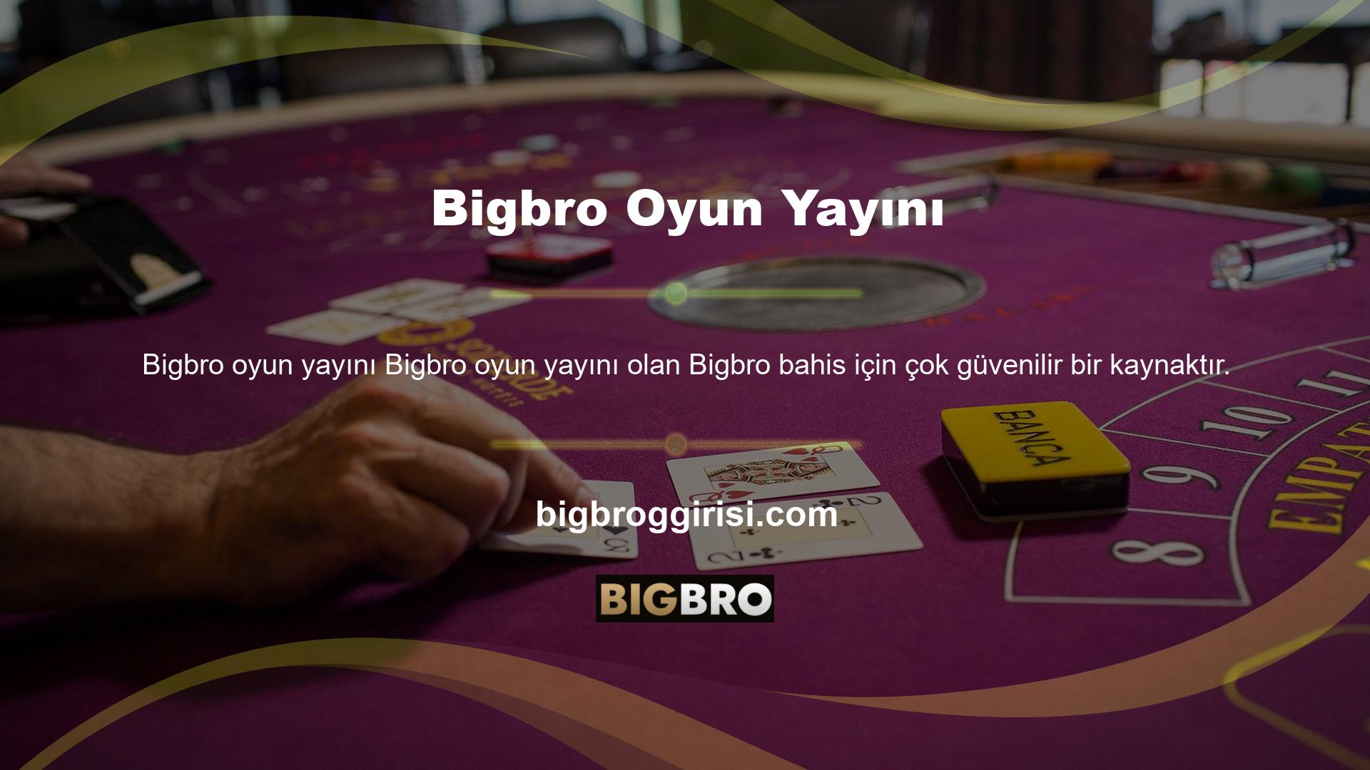 Bigbro poker oynamak için önce giriş yapmanız gerekir